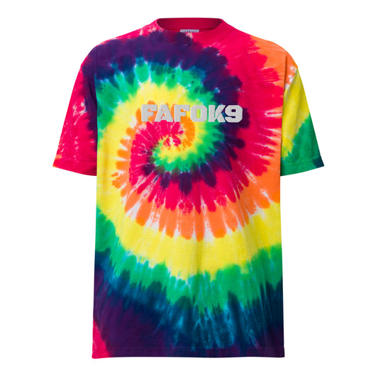 FAFOK9™ Embroidered Oversized tie-dye t-shirt